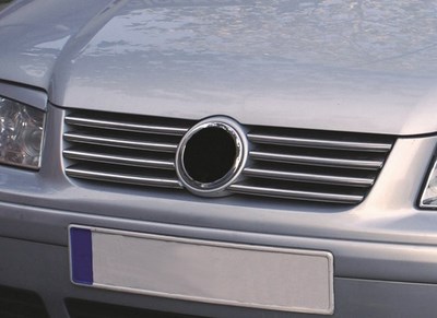 Накладки на решетку радиатора (нерж.)  8 шт  VW PASSAT 3B 1996 - 2001 ― PEARPLUS.ru